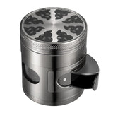 Herb Grinder Tobacco Crusher 3-Chamber 4-Piece with Pollen Scraper