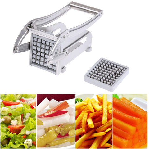 Stainless Steel French Fries Cutters Potato Chips Strip Cutting Machine