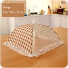 Kitchen Folded Food Cover umbrella Hygiene Grid Style