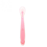 New Arrival Candy Color Silicone Spoon 15CM Baby Soft Silicone Feeding Spoon