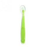 New Arrival Candy Color Silicone Spoon 15CM Baby Soft Silicone Feeding Spoon