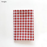 1 Pcs Plaid Cotton Placemat Japanese Fashion Style Fabric Table Mats Napkins