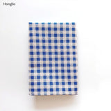 1 Pcs Plaid Cotton Placemat Japanese Fashion Style Fabric Table Mats Napkins