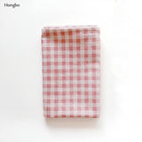 1 Pcs Plaid Cotton Placemat Japanese Fashion Style Fabric Table Mats Napkins